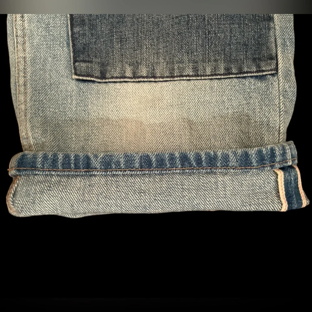 Marc Jacobs RARE big jeans DOUBLE TROUBLE denim sz 27 oversized selvege 32 waist - Picture 6 of 12